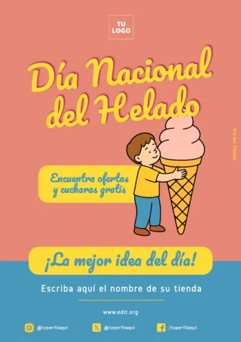 Edita un cartel de Helados