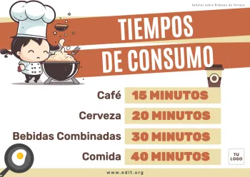 Edita un cartel para tu bar