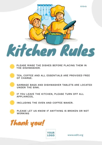 Edit a Kitchen Rules sign