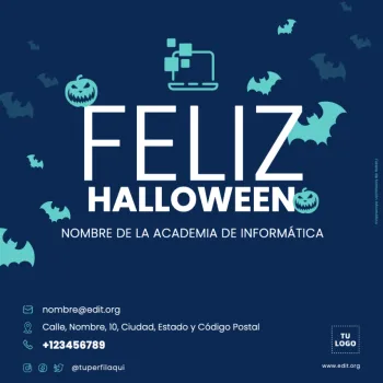 Edita un cartel para clases de informática