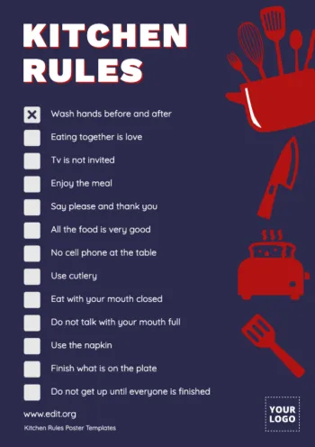 Edit a Kitchen Rules sign