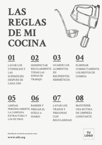 Edita Reglas de Cocina