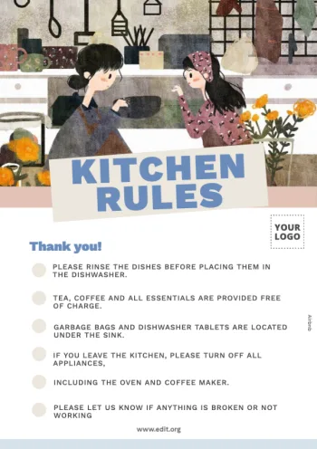Edit a Kitchen Rules sign