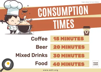 Edit a sign for your bar