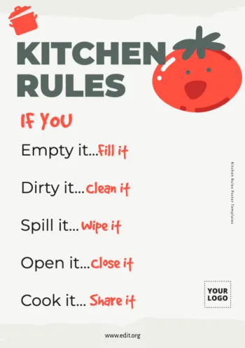 Edit a Kitchen Rules sign