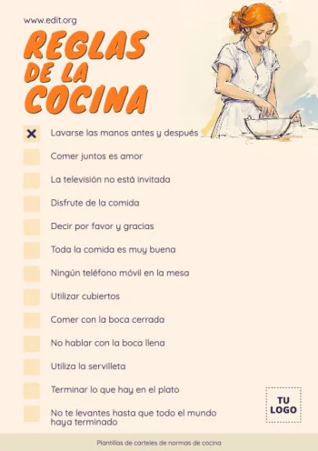 Edita Reglas de Cocina