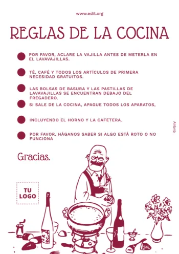 Edita Reglas de Cocina