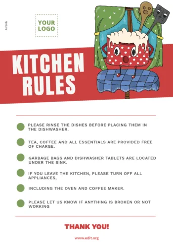 Edit a Kitchen Rules sign