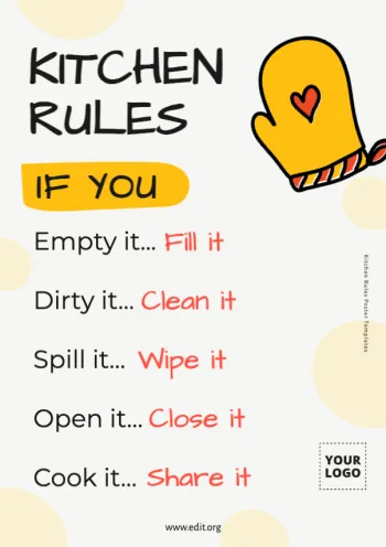 Edit a Kitchen Rules sign