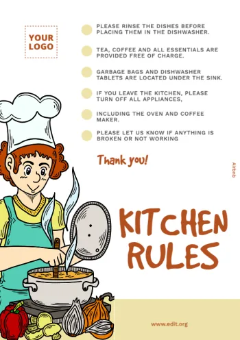 Edit a Kitchen Rules sign