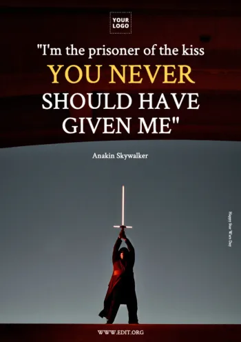 Edit a Star Wars Day banner