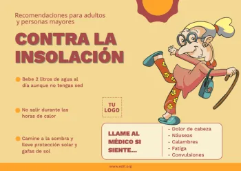 Edita una plantilla con tips para el calor