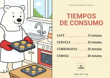 Edita un cartel para tu bar