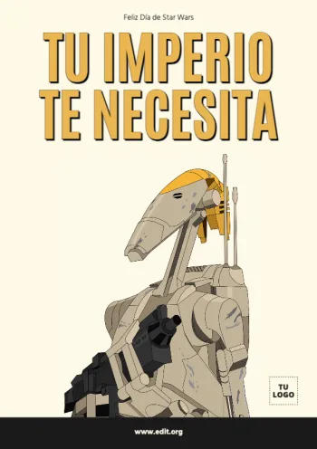 Edita un póster de Star Wars
