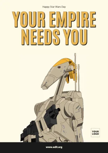 Edit a Star Wars Day banner