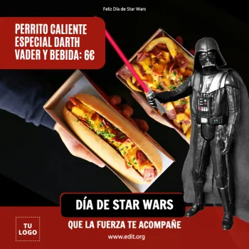 Edita un banner de Hot dogs