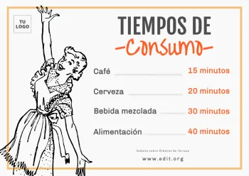 Edita un cartel para tu bar