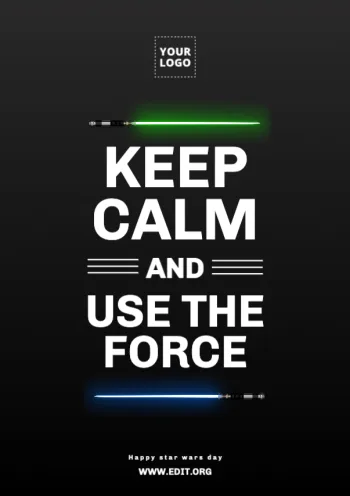 Edit a Star Wars Day banner