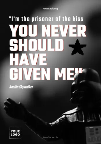 Edit a Star Wars Day banner