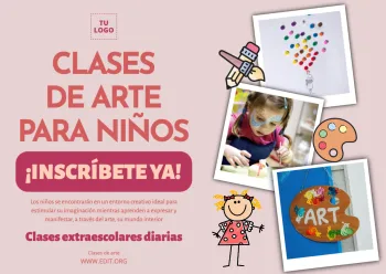 Edita un folleto de Clases de Arte