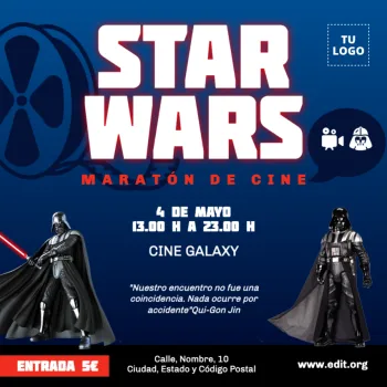 Edita un póster de Star Wars