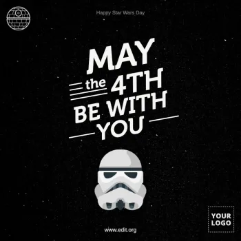 Edit a Star Wars Day banner