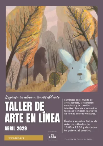 Edita un flyer de taller
