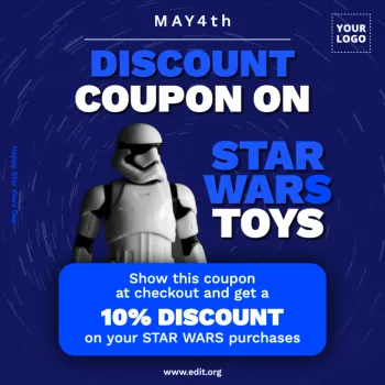 Edit a Star Wars Day banner