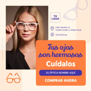 Edita un banner para una Óptica