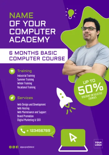 Edit my online class template