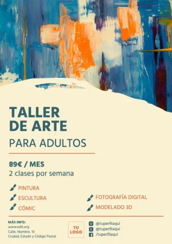 Edita un flyer de taller