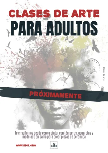 Edita un folleto de Clases de Arte