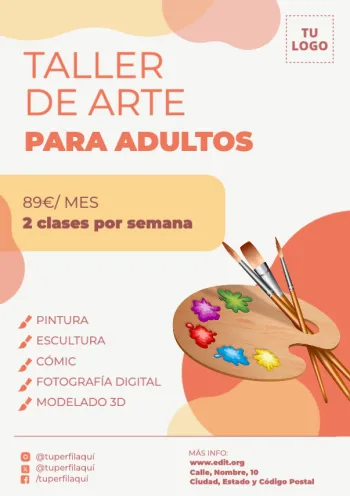 Edita un flyer de taller