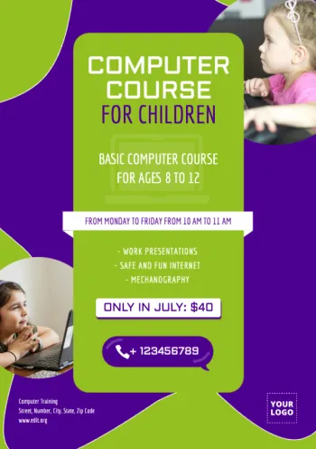 Criar um banner para cursos on-line