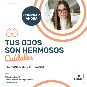 Edita un banner para una Óptica