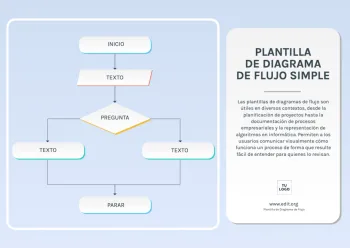 Edita un flujograma de procesos