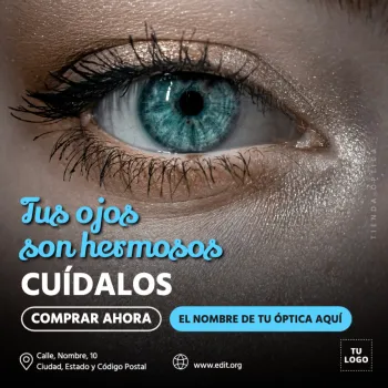 Edita un banner para una Óptica