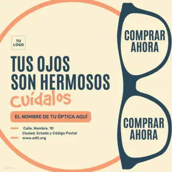 Edita un banner para una Óptica