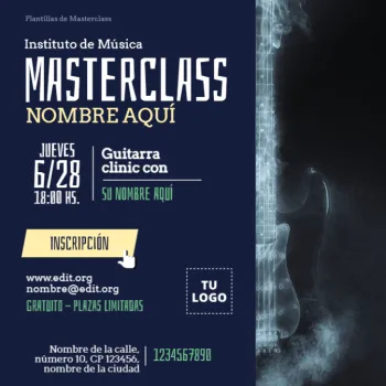 Edita un flyer de Masterclass