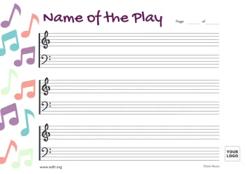 Edit a music sheet