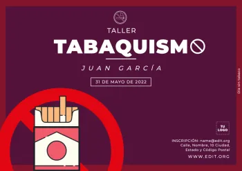 Edita un diseño del Día del Tabaquismo