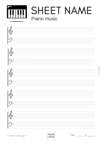 Edit a music sheet