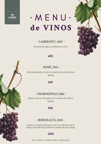 Edita un diseño para tu bodega