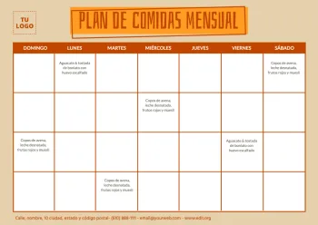 Edita un planner mensual