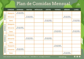 Edita un planner mensual