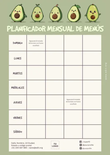 Crea un diseño de nutrición