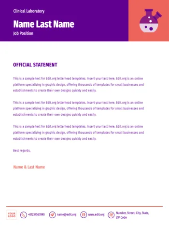 Editar um modelo de carta dos EUA