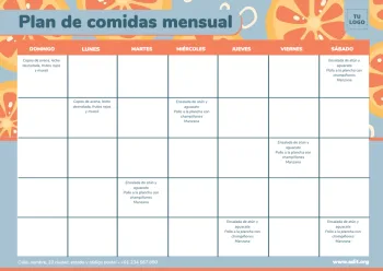 Edita un planner mensual