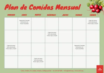 Edita un planner mensual