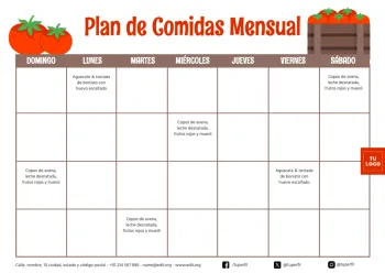 Edita un planner mensual